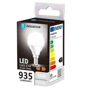 Bombilla LED G45 E14 10W 6500K - Iluminación brillante y eficiente para hogares y oficinas, ahorra energía y mejora la - Product Image 1