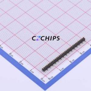 X1311WVS-31J-C18D42R2 Pin Header SMD,P=1.27mm Connector ( Pin Structure: 1x31P )( Pitch: 1.27mm )( Row Spacing: 1.27mm ) - Product Image 1