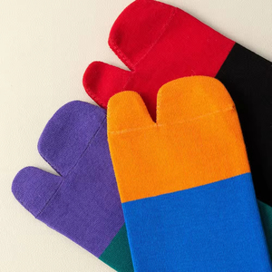 OEM Men Women Mid Calf Color Block Split Tabi <b>Socks</b> Trendy Stylish Casual Streetwear Fashion Versatile Colorful High Quality - Product Image 4
