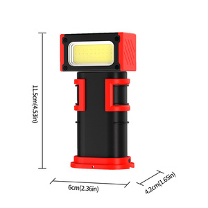 Mini 6 * xte LED <span class=keywords><strong>COB</strong></span> xoay 1700lumen làm việc ánh sáng với từ Clip cầm tay đèn pin 3600mAh sửa chữa nhà để xe kiểm tra ngoài trời - Product Image 6