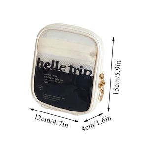 <b>Clear</b> Travel Makeup Organizer <b>Bag</b> Small Cute Makeup <b>Bag</b> Cosmetic Zipper <b>Toiletry</b> Storage Coin Pouch for Women - Product Image 6