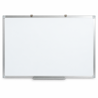Tableau blanc magnétique en métal personnalisé avec cadre en alliage d'aluminium pour messages, dessins d'enfants et affichage en classe