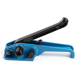 เครื่องรัดสายรัด PET แบบมือถือ พร้อมใบมีดร้อนในตัว สำหรับสายรัด PP/PET ขนาด 9-19 มม. ใช้สำหรับบรรจุภัณฑ์สิ่งทอและสินค้าทั่วไป - Product Image 1