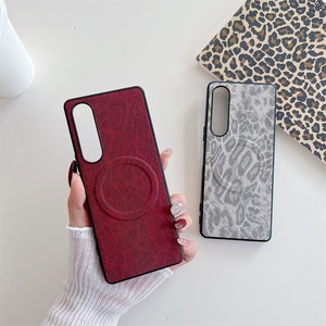 Funda Magnética de Cuero con Diseño de Leopardo para Sony <span class=keywords><strong>Xperia</strong></span> 10 <span class=keywords><strong>1</strong></span> VI <span class=keywords><strong>1</strong></span> 5 10 V IV <span class=keywords><strong>III</strong></span> / Pro-I, Funda Rígida para PC de Negocios con Carga Inalámbrica - Product Image 4