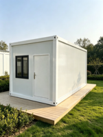 Maisons modulaires préfabriquées en acier de haute qualité de 20 pieds et 40 pieds, pour bureaux et logements miniatures