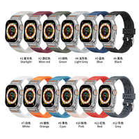 RYB mode 42mm 46mm 49mm pour Apple Watch série 10 9 8 7 6 5 SE boucle en maille pour Iwatch 11 bracelets de montre en Silicone intelligents