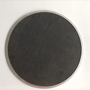 Black Wire Mesh Cloth Extruder Screen Packs Filter Disc