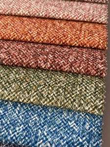 Tissu en velours imprimé aspect lin LIXIANG en polyester pour canapé, design personnalisé, floral - Product Image 2