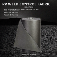 Toile de paillage non tissée en polypropylène (PP) résistante aux UV, perméable, avec motif à pois, pour aménagement paysager