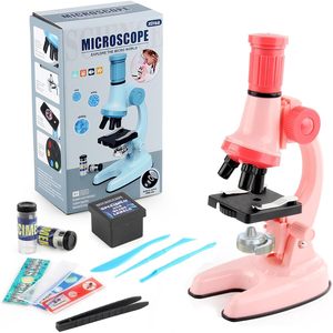 Trẻ em Kính hiển vi Kit người mới bắt đầu dẫn ánh sáng 100x 600x 1200x khoa học giáo dục Quà Tặng đồ chơi cho bé trai cô gái cho ngày sinh nhật - Product Image 1