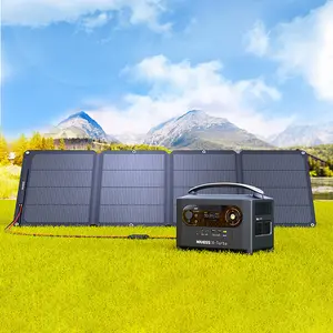 Générateur solaire à onde sinusoïdale pure 700W centrale électrique portable de secours application extérieure alimentation de secours