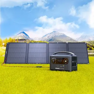 Solargenerator Pure Sinus Wave 700W Backup Tragbares Kraftwerk Außen anwendung Not strom versorgung