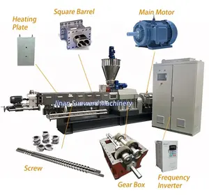 Máquina de extrusión de comida de arroz autocalentada Línea de equipo Maquinaria de planta de extrusión de arroz de autococción