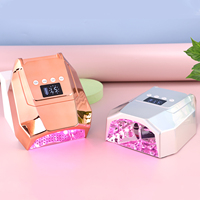 Lampe à ongles professionnelle rechargeable sans fil 98W Pro Cure Sun UV LED pour séchage de gel en salon de manucure 2025