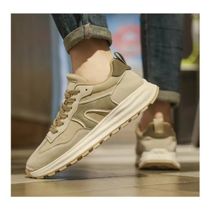 Zapatillas Modernas de Lona con Cordones para Hombre, Diseño Moderno, Plantilla Suave, Flexibles, Zapatos para Caminar Evergreen - Product Image 3