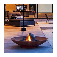 Brasero BBQ en acier Corten personnalisé foyer rond brûleur à feu Pot bol extérieur Pot à feu