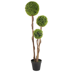 Arbre Topiaire Artificiel Haut de Gamme en Pot, Buis Sphérique, <span class=keywords><strong>Plante</strong></span> Artificielle Verte pour Décoration Intérieure et Extérieure, Aménagement Paysager et Jardin - Product Image 2