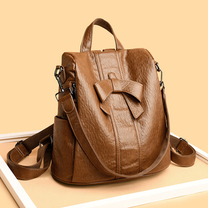 Petit <span class=keywords><strong>sac</strong></span> à <span class=keywords><strong>dos</strong></span> antivol en PU noir de haute qualité, mignon, style coréen, pour étudiantes, femmes, avec fermeture éclair et doublure en polyester - Product Image 2