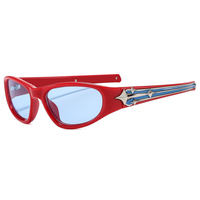 Nouvelles lunettes de soleil de Style Y2K Ins pour hommes personnalisé rose PC cadre Protection UV Sport cyclisme lunettes avec lunettes de soleil
