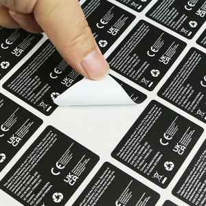 Étiquettes en rouleau personnalisées avec logo imprimé à l'écran, imperméables, en BOPP argenté transparent, autocollantes, gaufrées en feuille d'or, pour cosmétiques - Product Image 3