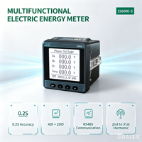 EastSong Industrial Grade ES600E-S Meteran Daya Multifungsi Tiga Fasa Presisi 0.2S Penganalisis Harmonik Perlindungan IP65