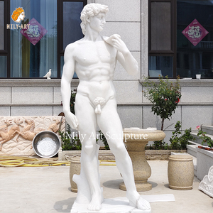 <span class=keywords><strong>Statua</strong></span> di marmo bianco a grandezza naturale intagliata all'aperto degli ornamenti della scultura di <span class=keywords><strong>David</strong></span> per <span class=keywords><strong>il</strong></span> giardino e la Villa - Product Image 5