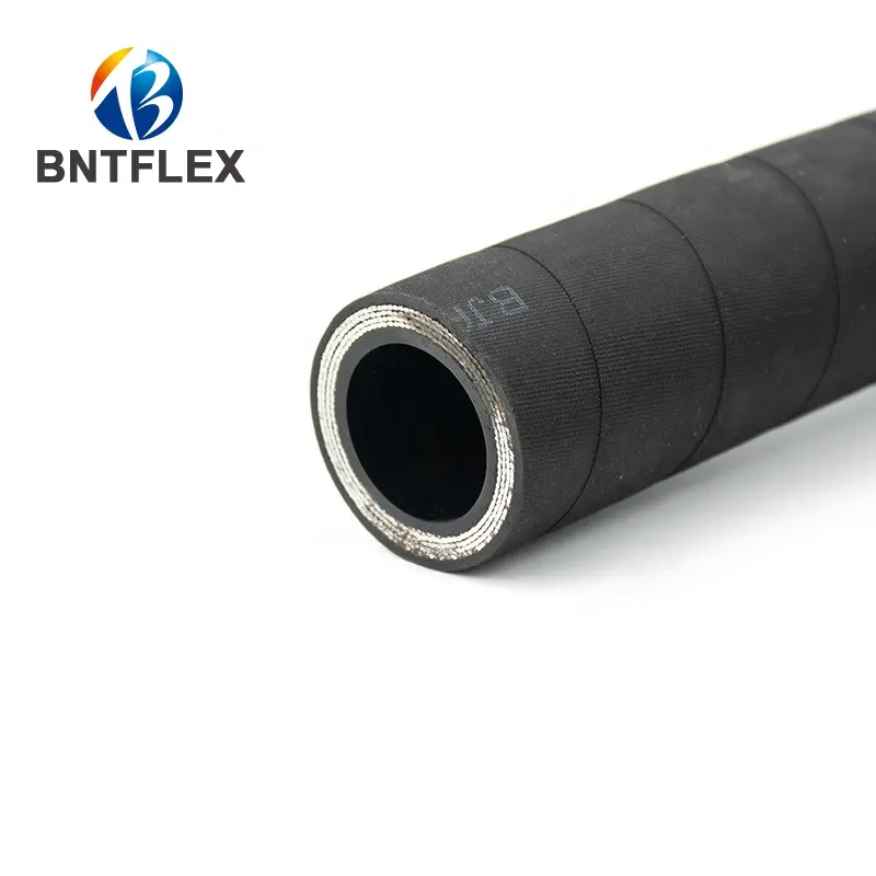 China Manufacturers sell steel wire braided industrial rubber hydraulic hoses free samples