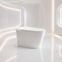 Siège de toilette intelligent avec bidet intégré, couvercle automatique, siège chauffant, lavage à l'eau chaude, séchage à l'air et télécommande