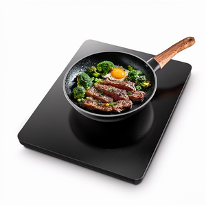 Table de cuisson à induction portable <span class=keywords><strong>AMZCHEF</strong></span> 1800W, 20 réglages de température, brûleur unique, panneau en verre trempé, chauffage rapide, faible bruit - Product Image 1
