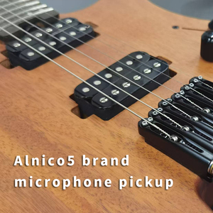 Guitarra Eléctrica Portátil sin Cabezal de 6 Cuerdas, Instrumento de Viaje con Puente Fijo, Pastillas H-H, Acabado Mate, Logotipo Personalizado OEM - Product Image 3