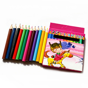 Hot Selling <b>Cheap</b> Factory Supply Premium Eco-Friendly 12 Colored Pencils Wholesale OEM - Product Image 1