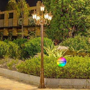 עמוד תאורת רחוב חיצוני איכותי להתאמה אישית במפעל, עמיד למים בתקן IP65, עמודי תאורת רחוב לגינה עם תאורת לד - Product Image 6