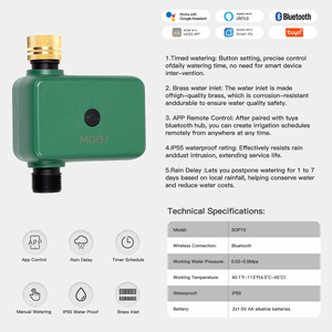 رشاش ذكي بصمام تويا MOES جهاز تحكم بالأسنان الزرقاء 1 مخرج قابل للبرمجة لمرشح تأخير المطر أداة التحكم بتطبيق الغسالة - Product Image 6