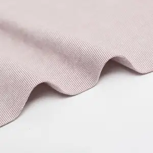 Vải Nhuộm Trơn Dệt Kim Màu Hồng Trắng Vải Hai Lớp Hữu Cơ Mới 100% Cotton Cho Đồ Lót