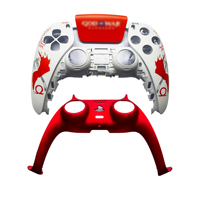 Juego Completo de Carcasas de Repuesto para Control DualSense de PS5, Botones Metálicos, Placas Frontales y Traseras