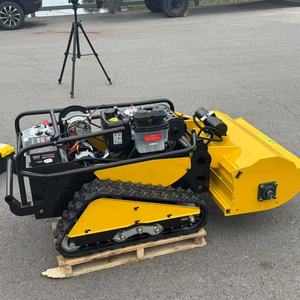 Động cơ diesel nhỏ <span class=keywords><strong>Robot</strong></span> Máy cắt cỏ với chiều rộng 800mm 1000mm 1200mm điều khiển từ xa theo dõi Máy cắt cỏ - Product Image 4