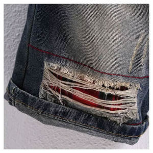 กางเกงยีนส์ขาสั้นผู้ชายแบบ OEM ราคาโรงงาน ขายส่ง คุณภาพสูง รับผลิตตามสั่งทุกสีทุกขนาด - Product Image 5