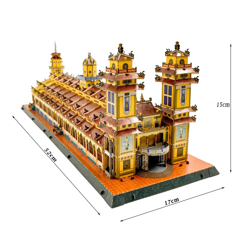 Custom Puzzle Personalized Thick Paper Cardboard Jigsaw Puzzles for Kids DIY 3D World Famous Architecture