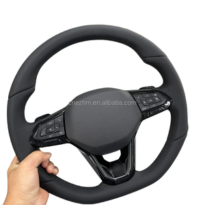 Volant en cuir <span class=keywords><strong>de</strong></span> sport multifonction BlackTrim Premium (avec ACC et aide au voyage) pour Pasat B8 T-Roc Viloran ID.3 ID.4 Etc - Product Image 5