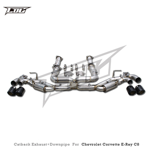 ระบบท่อไอเสียแบบตรงรุ่นสำหรับ Chevrolet Corvette Stingray C8/Z51 6.2L 2019+ ท่อทดสอบ OEM วาล์ว Axleback Supersport X Pipe - Product Image 6
