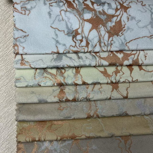 Vàng Lá In Bronzing Nhung Vải 100% Polyester Tricot Dệt Kim <span class=keywords><strong>Sofa</strong></span> Chất Liệu Cho Nhà Dệt May Đồng Bằng Phong Cách - Product Image 4