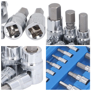 13 cái thép 1/2 "3/8" 1/4 "Hex Sao Torx Ổ cắm Bit thiết lập cho hội thảo sửa chữa xe - Product Image 3