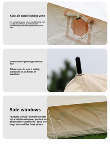 Nouvelle Arrivée Tente de Glamping Extérieure pour Fêtes Familiales <span class=keywords><strong>Prix</strong></span> Usine Tentes Safari pour Hôtels en Plein Air - Product Image 5