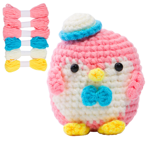 Kit de <span class=keywords><strong>Ganchillo</strong></span> DIY en Oferta, Juguete de Pingüino Hecho <span class=keywords><strong>a</strong></span> Mano <span class=keywords><strong>con</strong></span> Tutoriales en Video <span class=keywords><strong>Paso</strong></span> <span class=keywords><strong>a</strong></span> <span class=keywords><strong>Paso</strong></span> para Navidad - Product Image 1