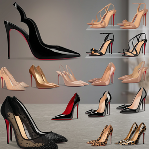 Zapatos de Tacón Alto para Mujer, Elegantes y Sensuales, Negros, con Punta en Pico, Estilo Francés, de Cuero Genuino, con Suela de EVA, para Verano, Varias Tallas, Disfraz de Club Nocturno - Product Image 2