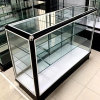 Nouvelle conception de boutique, design de produit unique, meuble de présentation de détail avec double éclairage et logo en bas