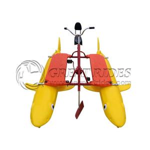 Nuevo diseño PE Material 2 asientos tiburón agua flotador bicicleta barco para la venta - Product Image 1