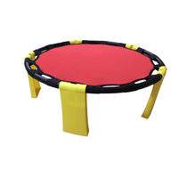 Vente en gros de ballons de plage en caoutchouc certifiés ASTM EN71 pour le divertissement familial en plein air, ensemble de jouets sportifs avec cadre en plastique personnalisé