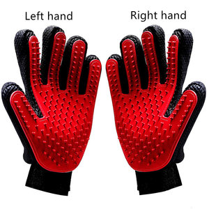 Silicone Five Fingers Pet Grooming Massage Glove for Hair Removal and <b>Bath</b> Washing - Product Image 4