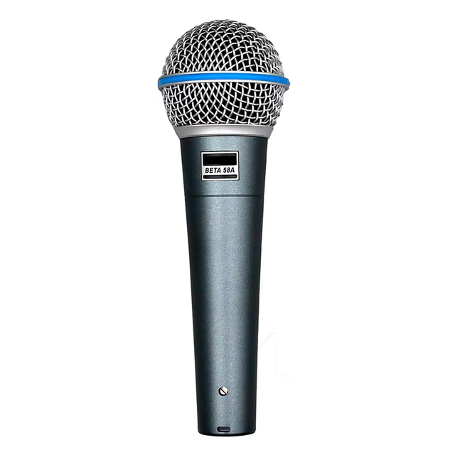 BT58A Professional Dynamic Wired Microphone Supercardioid Handheld Vocal Mic for Live Stage Performance and Recording